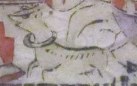 犬-ＤＦ-Kitchen God and Wealth God with calendar for 1989.jpg