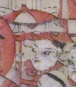 華蓋-ＤＦ-Kitchen God and Wealth God with calendar for 1989.jpg
