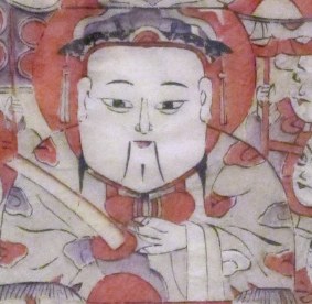 灶神-ＤＦ-Kitchen God and Wealth God with calendar for 1989.jpg